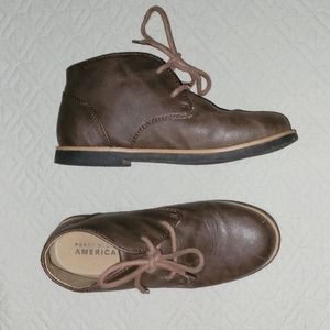 Perry Ellis America boys size 1 brown shoes